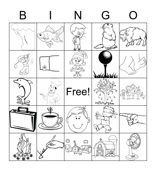 /F/ SOUND Bingo Card