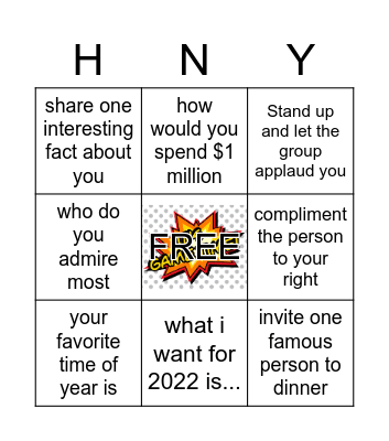 SOCIAL BINGO Card