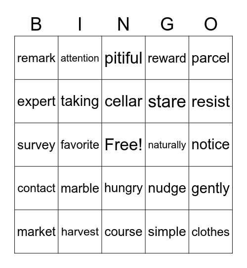 Bingo Card