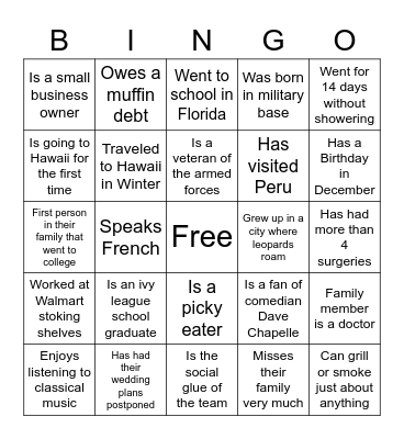ET Bingo 2021 Bingo Card