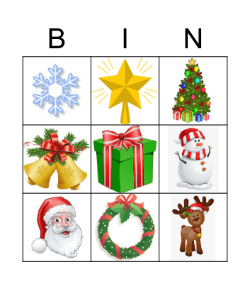 Christmas Bingo Card