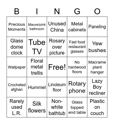 Westside Bingo Card