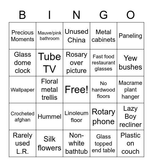 Westside Bingo Card