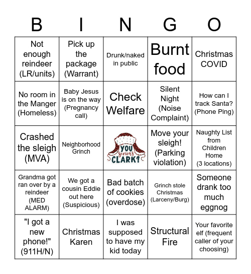 Merry Christmas Bingo! Bingo Card