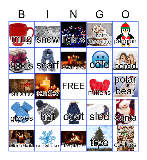 Winter Bingo 2021 Bingo Card