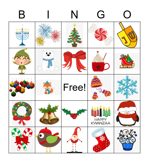 Holiday Bingo Card