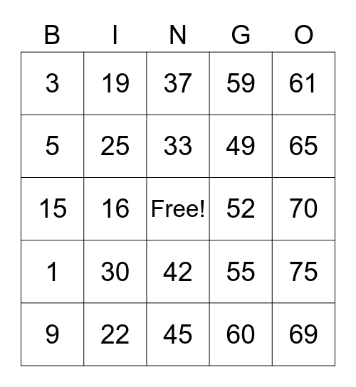 Waren Adarlo Bingo Card