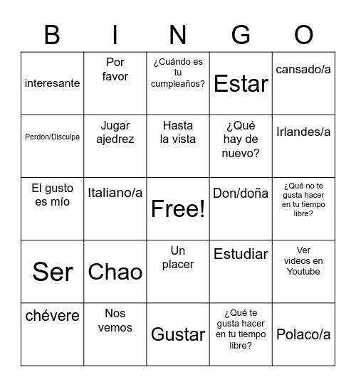 valeria vazquez Bingo Card