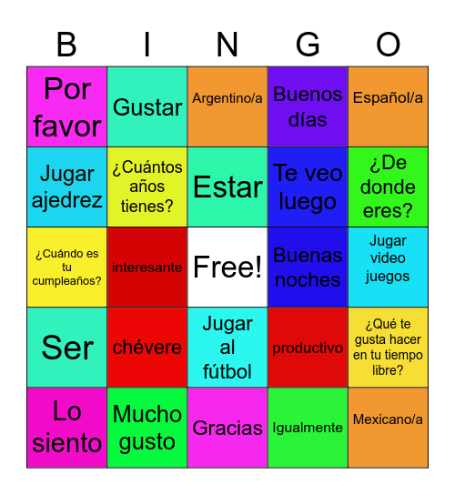 Daniel Torres Bingo Card