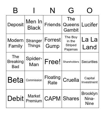 WORD BINGO Card