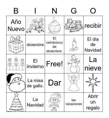 Christmas Bingo Card