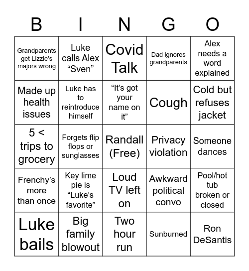 Ultimate Bingo Card