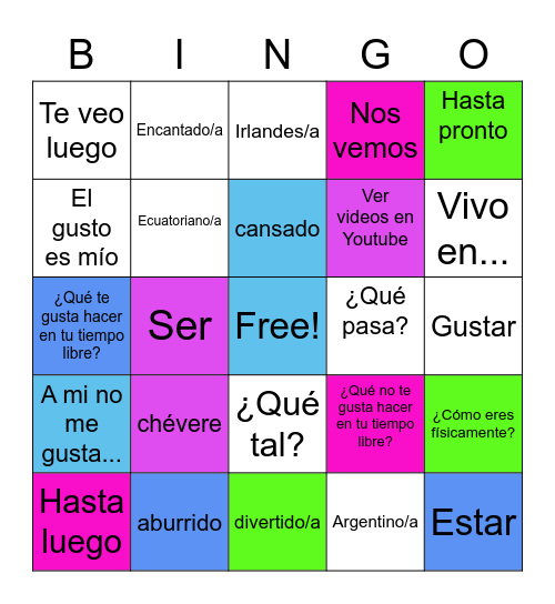 Julia Szepelska Bingo Card