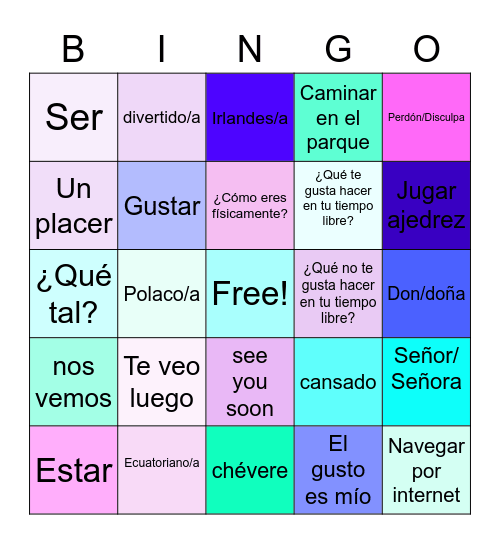 Sithaara Nair Bingo Card