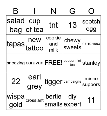 bingo Card