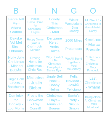 Kerstbingo 2021 Bingo Card