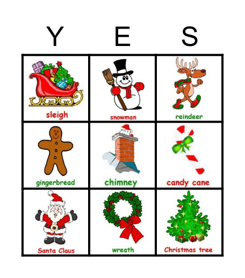 Christmas BINGO Card