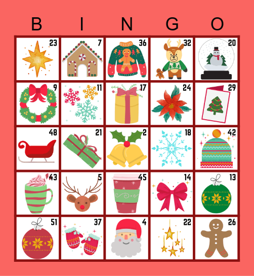 Christmas Bingo Card