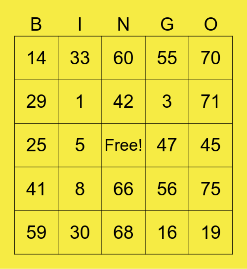 Mark Vincent Gaa Bingo Card