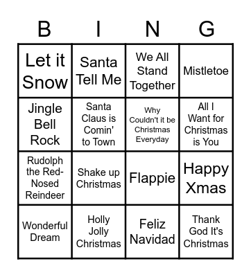 KERSTBINGO Card