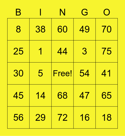 Mark Vincent Gaa Bingo Card