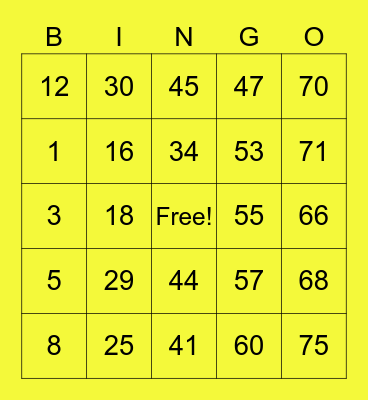 Mark Vincent Gaa Bingo Card
