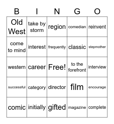 924 Bingo Card