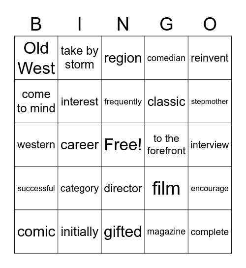 924 Bingo Card