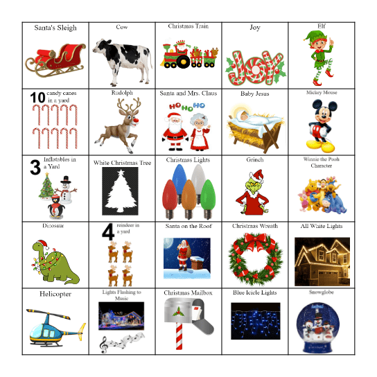 Christmas Bingo Card