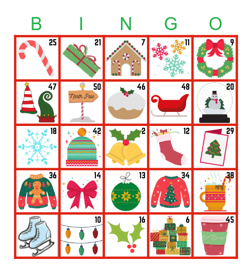 Christmas Bingo Card