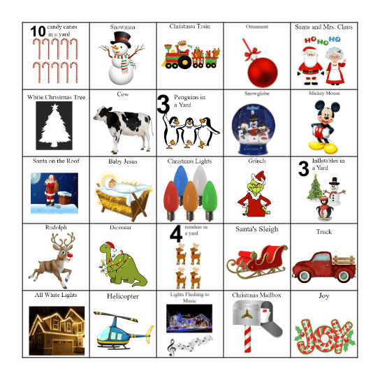 Christmas Bingo Card