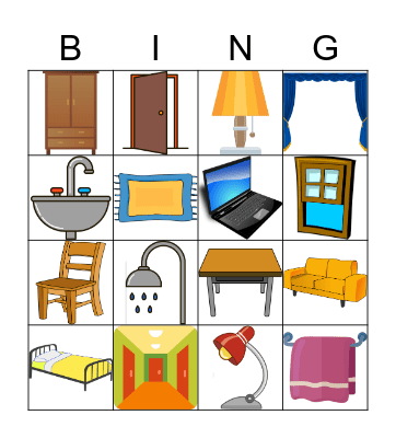 רהיטים Bingo Card