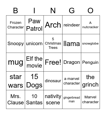 Morgan Bingo Card