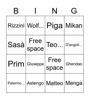 Elite Bingo Card