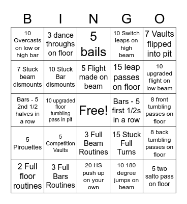 Holiday Bingo Card