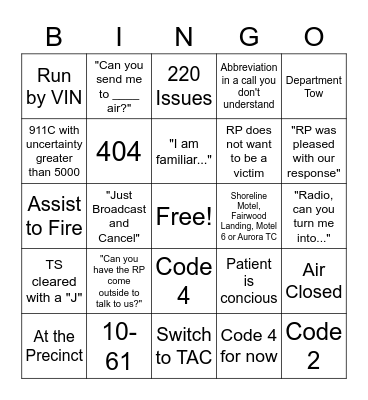 December Dispatch Bingo Card