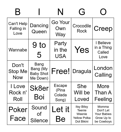 Kyla's Awesome Christmas Bingo Card