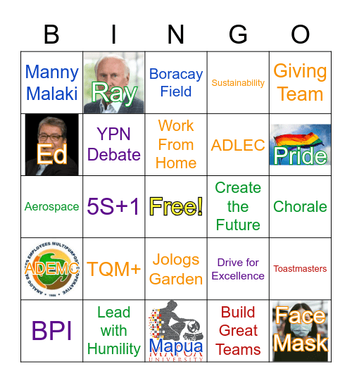 ADI Bingo Card