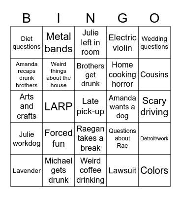 Barteck Bingo Card