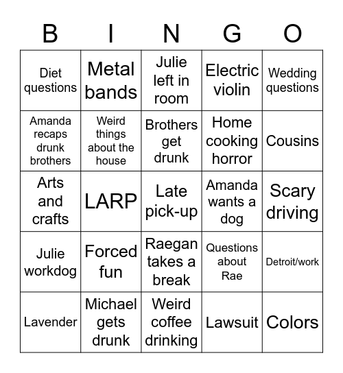 Barteck Bingo Card