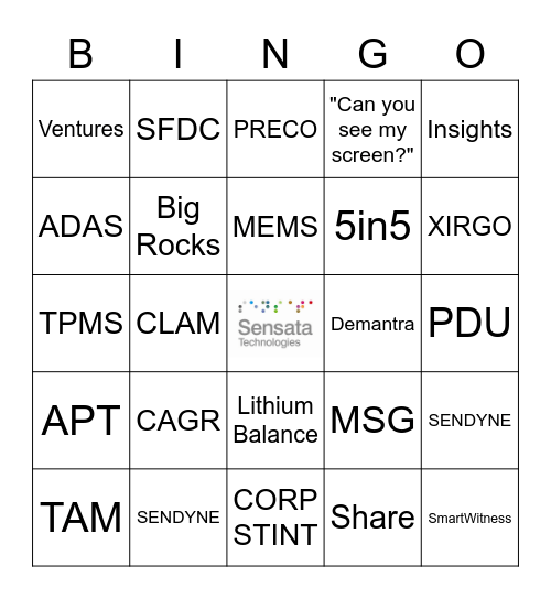 HVOR Marketing Buzzword BINGO Card