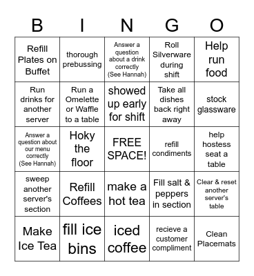 BRUNCH BINGO Card