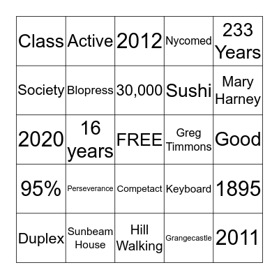 WWTD 15 Bingo Quiz! Bingo Card