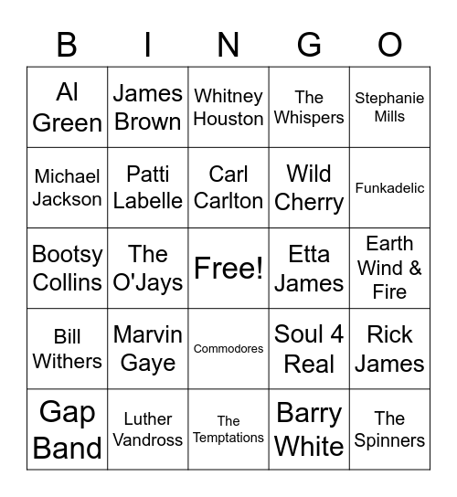 Old School Bingo Card