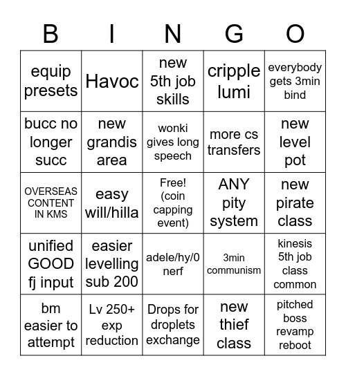 destiny bing bong Bingo Card