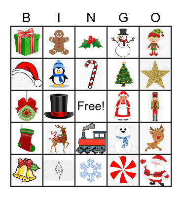 CHRISTMAS BINGO Card