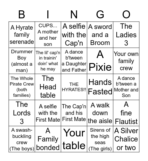 Picture BINGO Card