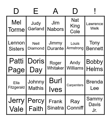 Holiday Traditions Bingo Card