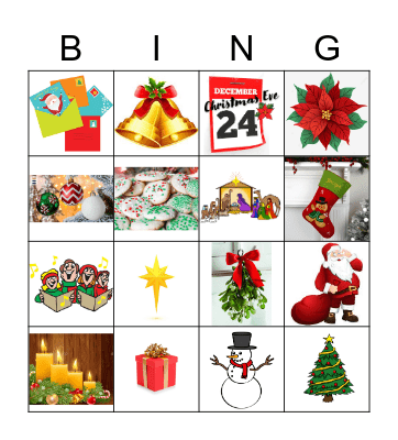 ¡Felices fiestas! Bingo Card