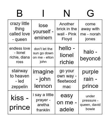 Kerstbingo Card